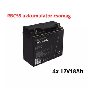 APC RBC55 helyettesítő akkumulátor csomag (4x 12V 18Ah)