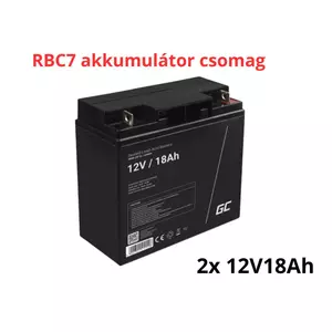 APC RBC7 helyettesítő akkumulátor csomag (2x 12V 18Ah)