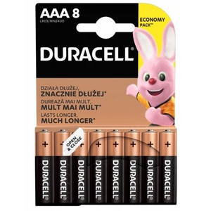 Duracell Alkáli elem Basic LR03/AAA 8 db