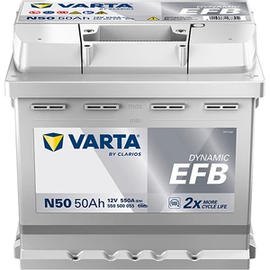 VARTA Automotive EFB 12V 50Ah 550A Indító Akkumulátor