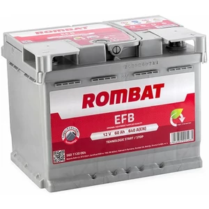 ROMBAT EFB 12V 60Ah 640A Indító Akkumulátor