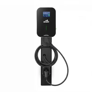 Besen WALLBOX elektromos töltő (2×22 kW) (2x3x32A) (6m Type 2 töltőkábellel) + töltőoszlop