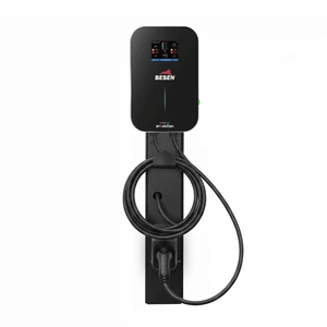 Besen WALLBOX elektromos töltő (22 kW) (3x32A) (6m Type 2 töltőkábellel) (DLB) (Red) + töltőoszlop