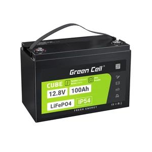 Green Cell CUBE LiFePO4 100Ah 12.8V 1280Wh baterie litiu fier fosfat pentru UPS, RV, echipamente electrice de curățare, Barcă