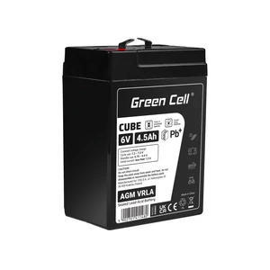 Baterie Green Cell CUBE AGM IP54 6V 4.5Ah VRLA Gel deep cycle, scuter, cositoare, barca, tractor