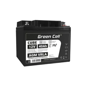 Green Cell CUBE AGM akkumulátor IP54 12V 40Ah VRLA Gél deep cycle mélyciklikus, robogó, kasza, csónak, traktor