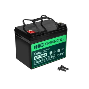Green Cell Cube AGM VRLA IP54 12V 33Ah bezúdržbová batéria pre kosačky, skútre, člny a invalidné vozíky