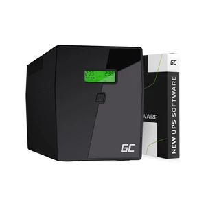 Green Cell UPS Szünetmentes tápegység 2000VA 1200W LCD kijelzővel 6x IEC