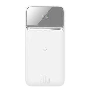 Baseus mágneses powerbank, 10000mAh, 20W, Overseas Edition, fehér + USB  - USB Type C kábel (PPCX010202)