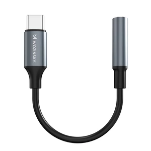 Wozinsky WACM-01 USB-C Adaptér - 3,5mm Mini Jack - Čierny