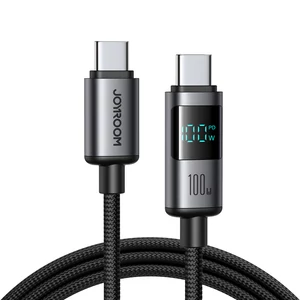 Joyroom S-A16 Pro Prism Series 100W USB-C kábel - USB-C s digitálnym displejom 1.2m - Čierna