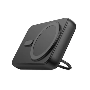 Bezdrôtová powerbanka Joyroom 10000mAh JR-W050 20W MagSafe s prstencom a stojanom - čierna