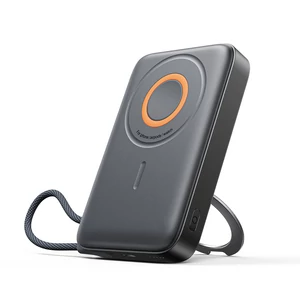 Joyroom JR-PBM02 Powerbank 22.5W 10000mAh 3v1 Magnetická Indukčná Kompatibilná s MagSafe s Vstavaným Káblom - Čierna