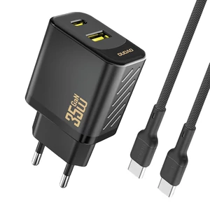 Dudao A27 MaxC 35W GaN Nástenná nabíjačka + USB-C kábel - Čierna