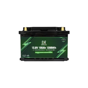 Idealakku IA sorozatú Mini LiFePO₄ akkumulátor 12,8V 100Ah intelligens BMS-sel és Bluetooth-szal