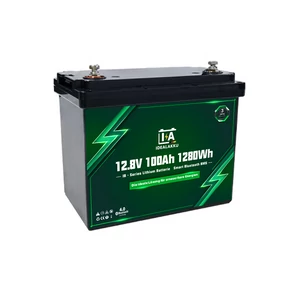 Idealakku IB sorozatú LiFePO₄ akkumulátor 12,8V 100Ah intelligens BMS-sel és Bluetooth-tal
