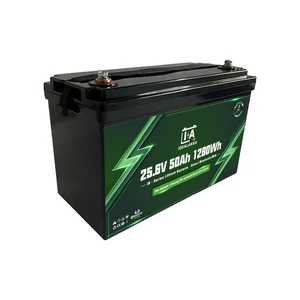 Idealakku IB sorozatú LiFePO₄ akkumulátor 25,6V 50Ah intelligens BMS-sel és Bluetooth-szal & integrált fűtéssel