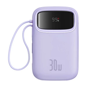 Baseus QPow 2 powerbanka, 10000mAh, 30W, 2xUSB-C (fialová)