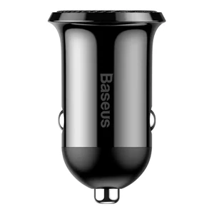 Baseus Grain Pro Duálny USB Autonabíjačka 4.8A (Čierna)