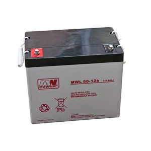 MPLPower AGM akkumulátor VRLA MWL 12V 80Ah (260/168/216mm) TH 228