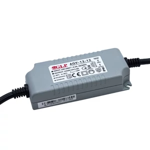 Napájací zdroj GLP AGV-12-12, GLP: 12V/1A pod napätím, CV, IP40, plastové puzdro