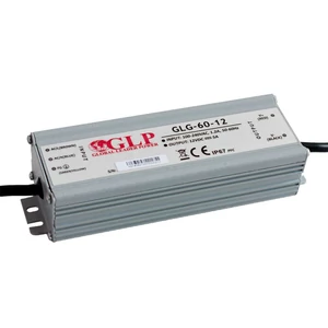 Napájací zdroj GLP GLG-60-12, GLP LED ovládač s konštantným napätím PFC 60W, IP67, 12V/5A