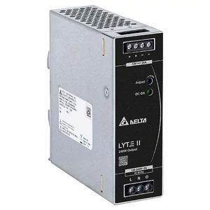 Napájací zdroj DELTA DRL-12V240W1EN, montáž na DIN lištu Delta 12V/20A, LYTE II
