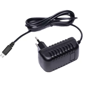 Napájací zdroj POS POSB05200A-Micro, pulzný 5V/2A/10W, horizontálny adaptér, AC:CEE7/16. Vstup DC: micro USB