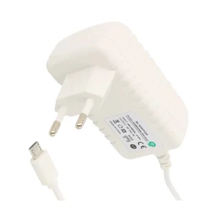 Napájací zdroj POS POSB05200A-WH-micro, pulzný 5V/2A/10W, horizontálny adaptér, AC:CEE7/16. Vstup DC: micro USB
