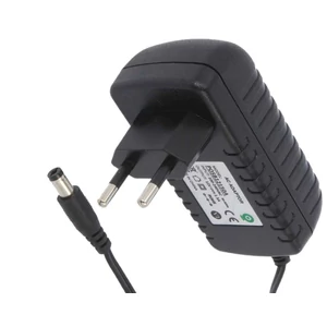 Power supply POS POSB12150A, pulse 12V/1.5A/18W, adapter horizontal, AC:CEE7/16. wtyk DC:2.1/5...