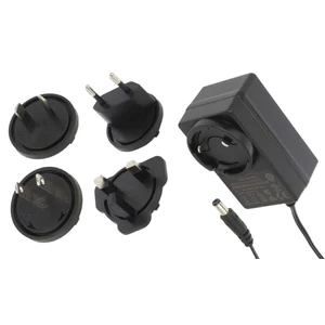 Napájací zdroj POS POSB24100A-E1/U1/U2/A3, impulzný 24V/1A/24W, horizontálny adaptér, AC vstup: EU/US/UK/AU. DC vstup: 2.1/5.5 (+)