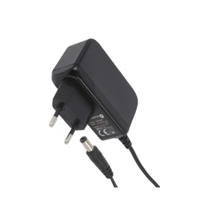 Napájací zdroj POS POS12120A, 12V/1,2A/14,4W, vertikálny adaptér, AC:CEE7/16. Vstup DC:2,1/5...