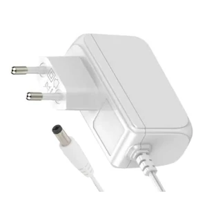 Tápegység POS POS12150A-WH, 12V/1.5A/18W, függőleges adapter, AC:CEE7/16. DC csatlakozó: 2.1/5.5 (+)