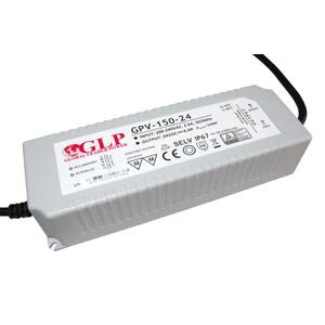 GLP GPV-150-24, napájací zdroj GLP série GPV 24V/6A, CV, bez PFC, plastové puzdro IP67