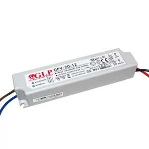 GLP GPV-20-12, napájací zdroj GLP série GPV 12V/2A, CV, bez PFC, plastové puzdro IP67