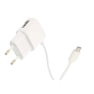 Napájací zdroj POS POS05100A-MU-WH, POS05100A-MU-WH POS05100A-M adaptér 5V/1A, biely microUSB kábel