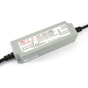 Napájací zdroj GLP GPF-25D-1050, ovládač GLP LED, konštantný prúd, 25 W, 1050 mA/15–24 VDC, IP67, stmievanie 3 v 1