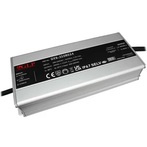 GLP GV6-320B024, GLP tápegység 320W: 24V/13,33A, CV, fémház, téglalap alakú