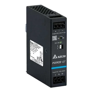 Napájací zdroj DELTA DRF-48V120W1GBA, montáž na DIN lištu Delta 48V/2,5A, FORCE-GT, vysoká účinnosť, vysoká hustota výkonu