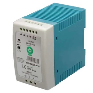 POS MDIN100W12, tenký napájací zdroj na DIN lištu 12V/8,3A, plastové puzdro