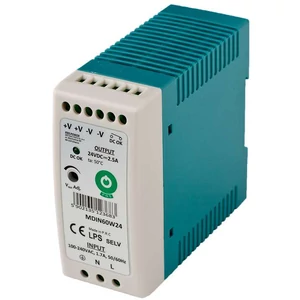 POS MDIN60W5, tenký napájací zdroj na DIN lištu 5V/8A, plastové puzdro