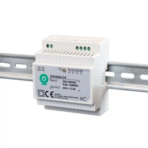 POS DIN60W48, Napájací zdroj na DIN lištu 48V/1,25A, plastové puzdro, stupňovitý typ
