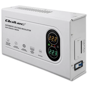 Qoltec Automatikus Feszültségstabilizátor AVR 3000VA | 1800W | Kompakt | Toroid transzformátor