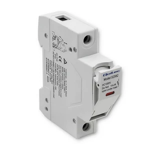 Qoltec základňa poistky s diódou + DC poistka | 1P | 1000V | 30A | 10x38 | solárny