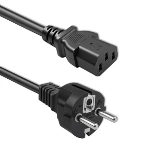 Qoltec SCHUKO CEE 7/7 (E/F) Napájací kábel | IEC C13 | 3x0.75mm² | Čistá meď Cu | 1.5m