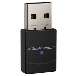 Qoltec Vezeték nélküli Ultra Nagy Sebességű Mini Adapter WiFi 6 | AX szabvány | Bluetooth 5.4 | USB | 900Mbps
