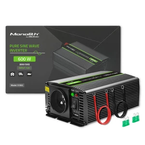 Qoltec Monolith tiszta szinuszhullámos inverter | 12V – 230V | 300/600W