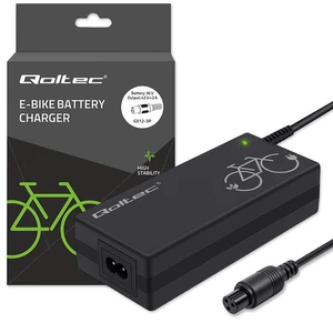 Qoltec Nabíjačka na elektrický bicykel 36V | 42V | 2A | GX12-3Pin + Napájací kábel