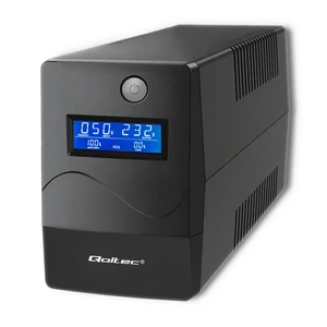 Qoltec Sursă de alimentare neîntreruptibilă interactivă UPS| Monolit | 1000VA | 600W | LCD | USB | RJ45