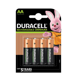Duracell rechargeable battery R2U Ceruza 2500mAh AA B4